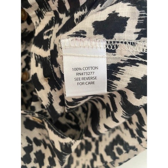 Croft & Borrow light weight Button up cotton 3/4 Sleeve blouse size - S - Picture 5 of 6